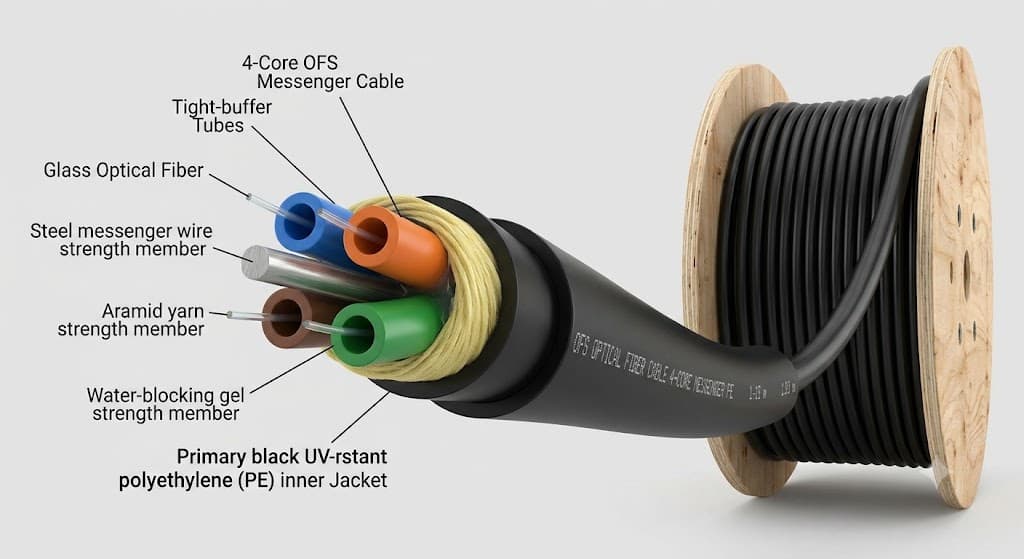 4-Core OFS Messenger Cable 
