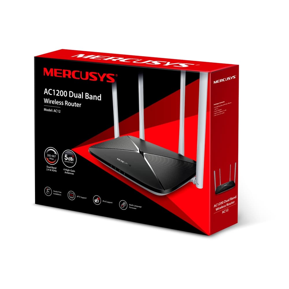 Mercusys AC12 AC1200 Dual Band Wireless Router